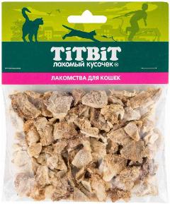 Лакомство TiTBiT Легкое баранье высушенные воздушные кусочки для кошек (10 г)