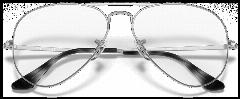 Оправа для очков Ray-Ban RX 6489 2501, цвет: серебряный, авиаторы, металл