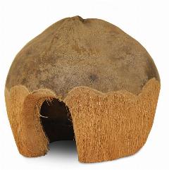 Triol домик Natural для мелких животных из кокоса "Норка" 10-13 см., коричневый