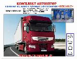 Автошторы комплект для грузовика RENAULT PREMIUM (шторы лобового + спальник, ламбрекен лобового + спальника) Астра. Сделано в России. (9385), синий — фото 4
