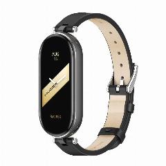 Ремешок из искусственной кожи Mijobs для Mi Band, pu black