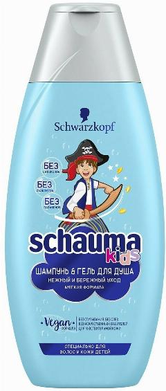 Шампунь-гель для душа Schauma Kids Для Мальчиков Нежный и бережный уход, 350 мл