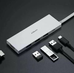 Многофункциональный USB-C хаб/ Док-станция 5 в 1 Xiaomi Type-C BHR6812CN, черный