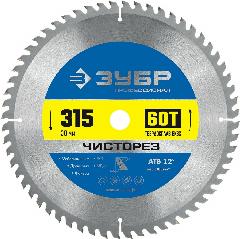 Чисторез 315 x 30мм 60Т, диск пильный по дереву ЗУБР 36905-315-30-60_z01