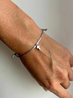 Браслет SensualSteel.BRAND, Безразмерный, серый крест