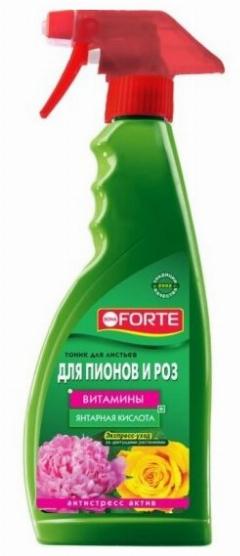 Спрей Bona Forte тоник для роз, пионов и цветущих растений, 500 мл