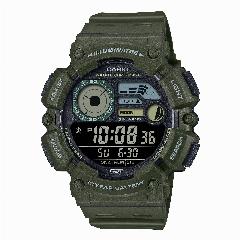 Наручные часы CASIO Collection, зеленый/черный, 50x56 мм
